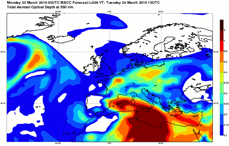  Previsione per il 24 marzo 2015 18 UTC 