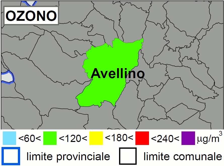 Concentrazione di oggi di O3 a Avellino